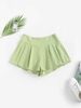 ZAFUL Short Plissé à Jambe Large M Vert clair