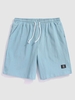 ZAFUL Short Simple Applique Décoré de Poche à Cordon L Bleu clair