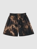ZAFUL Short Teinté Imprimé à Cordon S Café profond
