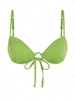 ZAFUL Soutien-gorge de Bikini Côtelé Rembourré à Armature Xs Vert