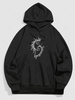 ZAFUL Sweat à Capuche à Céleste Brodée Lune du Streetwear Esthétique Y2K Xl Noir