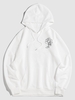 ZAFUL Sweat à Capuche à Imprimé Fleur du Streetwear Xl Blanc