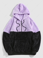 ZAFUL Sweat à Capuche Bicolore Fourré S
