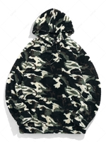 ZAFUL Sweat à Capuche Camouflage en Laine d