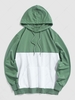 ZAFUL Sweat à Capuche en Blocs de Couleurs avec Poche Kangourou Design M Vert clair