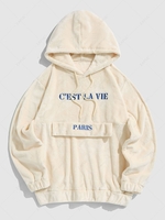 ZAFUL Sweat à Capuche Fourré Dessin C