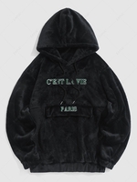 ZAFUL Sweat à Capuche Fourré Dessin C
