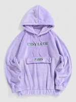ZAFUL Sweat à Capuche Fourré Dessin C