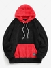 ZAFUL Sweat à Capuche Fourré en Blocs de Couleurs avec Poche Kangourou Xl