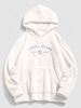 ZAFUL Sweat à Capuche Fourré Lettre Brodée Xxl Blanc