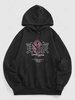 ZAFUL Sweat à Capuche Graphique Dragon Tokyo Streetwear Xxl Noir