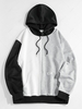 ZAFUL Sweat à Capuche Jointif en Blocs de Couleurs du Streetwear M