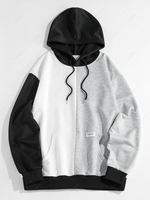 ZAFUL Sweat à Capuche Jointif en Blocs de Couleurs du Streetwear Xxl