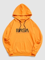 ZAFUL Sweat à Capuche Lettre Graphique Contrasté 2xl Jaune