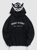 ZAFUL Sweat à Capuche Lettre Graphique Diable en Laine Xl Noir