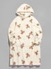 ZAFUL Sweat à Capuche Énorme de Couverture Motif D