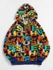ZAFUL Sweat à Capuche Pull-over Fourré Motif de Lettre Coloré en Anglais Xl