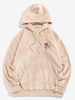 ZAFUL Sweat à Capuche Rose Brodée en Laine Xl Jaune clair