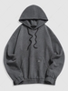 ZAFUL Sweat à Capuche Texturé avec Poche Kangourou Xl Gris