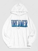 ZAFUL Sweat-Shirt à Capuche Motif Inscription du Streetwear Xxl Blanc
