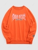 ZAFUL Sweat-shirt à Imprimé Lettre Contrasté Esthétique Y2K Xl Orange foncé