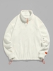 ZAFUL Sweat-shirt Bouclée Polaire à Col Montant à Cordon Xl Blanc
