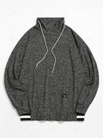 ZAFUL Sweat-shirt Décontracté Rayé Teinté Xl Noir