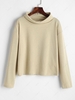 ZAFUL Sweat-shirt de Base à Col Roulé L Jaune clair