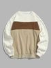 ZAFUL Sweat-shirt Fourré en Blocs de Couleurs en Polaire M Multi a