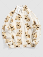 ZAFUL Sweat-shirt Fourré Motif D