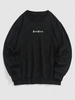 ZAFUL Sweat-shirt Lettre Brodée New York L Noir