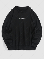 ZAFUL Sweat-shirt Lettre Brodée New York S Noir