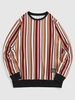 ZAFUL Sweat-shirt Motif Rayé Xl Café