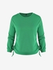 ZAFUL Sweat-shirt Plissé de Grande Taille Xl Vert profond