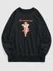 ZAFUL Sweat-shirt Vintage Graphique Streetwear Xl Noir