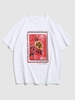 ZAFUL T-shirt à Imprimé Graphique Rose Lettre Xxl Blanc