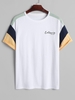 ZAFUL T-shirt à Imprimé Lettre California West Coast à Manches Courtes M Blanc
