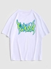 ZAFUL T-shirt à Imprimé Lettre Graphique 2xl Blanc