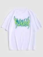 ZAFUL T-shirt à Imprimé Lettre Graphique 2xl Blanc