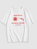 ZAFUL T-shirt à Imprimé Lettre Graphique M Blanc