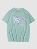 ZAFUL T-shirt à Imprimé Pizza et Table à Col Rond M Vert clair
