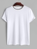ZAFUL T-shirt à Manches Courtes à Col Côtelé M Blanc