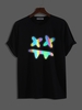 ZAFUL T-shirt Amusant à Imprimé Lumineux Dessin Animé Streetwear Esthétique Y2K Xxl Noir