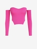 ZAFUL T-shirt Corset Côtelé à Epaule Dénudée S Rose léger