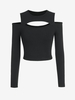 ZAFUL T-shirt Court Découpé à Epaule Dénudée S Noir