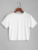 ZAFUL T-shirt Court Simple L Blanc