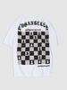 ZAFUL T-shirt Décontracté Graphique à Carreaux et Lettre Streetwear Xxl Blanc