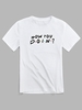 ZAFUL T-shirt Décontracté Motif Graphique avec Lettre 2xl Blanc