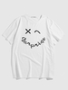 ZAFUL T-shirt de Base Graphique à Manches Courtes Xxl Blanc