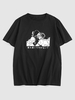 ZAFUL T-shirt Graphique à Imprimé Dessin Animé Xl Noir